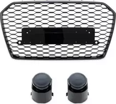 MTuning Sportinis grilis Gloss Juodas AUDI A6 C7 Facelift 2015-2018 m.
