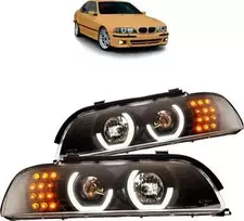 MTuning BM395480 – halogeninių lempų komplektas juodas BMW 5 E39 1996-2003 m.