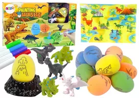Lean Toys Kūrybinis Dinozaurų kiaušinių dažymo rinkinys LeanToys