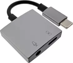 „InLine ®“ USB-C garso adapterio laidas, USB-C–3,5 mm lizdas + PD 30 W