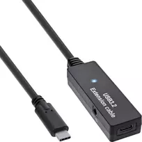 InLine® USB 3.2 Gen.1 aktyvus plėtinys, USB-C kištukas iki USB-C lizdas, 5 m
