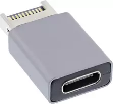 InLine® USB 3.2 adapteris, vidinis USB-E priekinio skydelio kištukinis USB-C lizdas