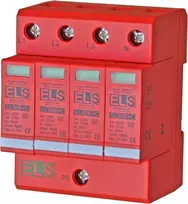 Els Polska ELS Elektrotechnika Viršįtampių iškroviklis B+C 4P 275V 60kA 1.5kV EL30B+C 4P 4.5kA