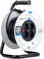 Montis Reel ilgintuvas MT103-20 4x2p+Z IP20 10A 3x1 20m Montis juodas