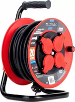 Montis PROFESSIONAL MT105-20 ritės ilgintuvas 4x2p+Z IP44 16A 3680W 3x1,5 20m Montis juodas