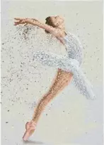 DIAMOND DOTZ Deimantinis siuvinėjimas Diamond Dotz Deimantinė mozaika Balerina Padovanok viską 45x59.5cm DQ10015