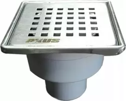 Alkotest 11318 AXUS PION FI 50, 360 laipsnių kanalizacijos grotelės, KVAPAS BLOKAS, NERŪDIJANČIOS NERŪDIJAVIMO GROTOS. MAT 100X100MM, BLISTER SU pakabuku // S.KRAT-A.10X10-PIO-50/NI/MAT