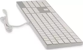 Klaviatūra LMP USB-C skaitmeninė klaviatūra 106 klavišų laidinė USB-C klaviatūra su 1x USB-C ir aliuminio viršutiniu dangteliu – ispanų k.