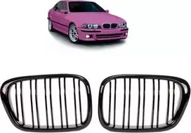 MTuning Sportinės grotelės dvigubos briaunos Blizgus Juodas BMW 5 E39 1995-2003 m.