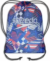 „Speedo“ kuprinės krepšys, mokyklinių sportinių batų krepšys, „Speedo Printed Mesh Bag“, dydis 35 l