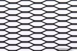 ProRacing Siatka ALU medaus šukos, juodos, 120x40cm, 21x6mm