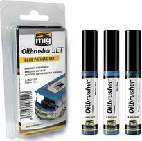 Vallejo šoviniai: Oilbrusher Set - Mėlyna Patinas Set