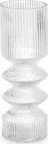Gift Decor Glass vamzdinė vaza, stiklas su grioveliais, 8 x 23 cm