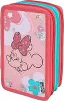Undercover Slaptas pieštukų dėklas Trivietis pieštukų dėklas su priedais, Minnie Mouse