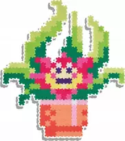 Dėlionė Qelements Puzzle 750 Pixelki Jixelz U¶miechnięte kaktusy