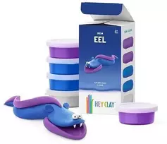 TM Toys Hey Clay Eel žaislas, 3 skardinės, HCL 30060CEE3