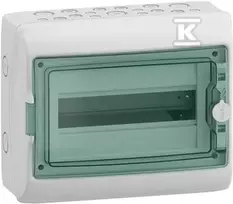 Schneider Electric SCHNEIDERE Hermetinis skirstomasis skydas Schneider Mureva / d. Kaedra 1x12 IP65 UV MRV-1-12-NT-T 13431 paviršinės permatomos durys.
