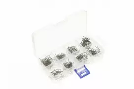 Kabių komplektas plastiko suvirinimo aparatui 300 vnt., Hogert, HT2C082