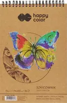 Happy Color spiral eskizų knygelė 170x250mm 80K HAPPY COLOR