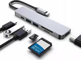 USB stebulės 6 viename USB stebulės skirstytuvas