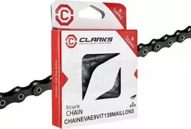 Clarks C9E dviračių grandinė, 9 pavarų, 138 grandžių, nikeliuota, elektriniams dviračiams, tamsi (NAUJA 2025 m.)