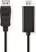 Nedis AV adapteris Nedis CCGL37100BK30 laido adapteris 3 m HDMI Type A (standartinis) DisplayPort juodas