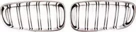 MTuning Sportinės grotelės dvigubos briaunos Chrome ir juodos spalvos BMW 3 F34 2013-2020 m.