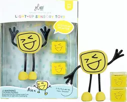 Duronic Glo Pals, Alex vonios figūrėlė - rinkinys su dviem sensoriniais kubeliais, kurie šviečia vandenyje