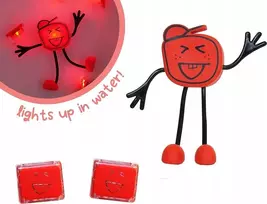 Duronic Glo Pals, Sammy vonios personažas - rinkinys su dviem sensoriniais kubeliais, kurie šviečia vandenyje