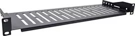 InLine® 19'' lentyna, 150mm, 10kg, 1U, RAL 9005 juoda