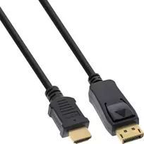 „InLine DisplayPort“ - HDMI kabelis, 10 m, juodas (17180)