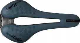 Selle Italia SELLE ITALIA FLITE BOOST GRAVEL TI316 balnelis, „Superflow L“ (sutampa su L3), TI 316 bėgelis, „Fibra-Tek“, lengvas gelis, 232 g, mėlynas