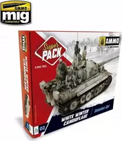 Vallejo Ammo: Super Pack – balto žiemos kamufliažo tirpalo rinkinys