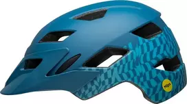 Bell Vaikiškas šalmas BELL SIDETRACK Šalmo dydis: Universalus (47-54 cm), Pasirinkite spalvą: Wavy Checks Matte Mėlyna