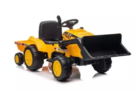 Lean Cars Akumuliatorinis traktorius su priekaba S617 geltonas