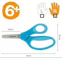 FISKARS VAIKIŠKOS ŽIRKLĖS 13cm MĖLYNOS