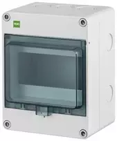 Elektro Plast Nasielsk 2203-01 Hermetiškas skirstomasis skydas HERMETICA RN 1x6 400V AC 1000V DC N gnybtas dūmų IP65 2203-01