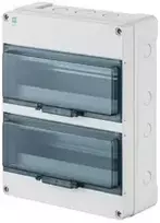 Elektro Plast Nasielsk 2209-01 Hermetinis skirstomasis įrenginys HERMETICA RN 2x12+2 400V AC 1000V DC PE+N dūmai IP65 2209-01