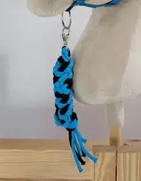 Super Hobby Horse Pavadėlis hobi arkliukui, juodas-turkio