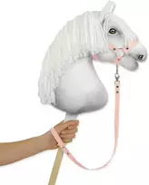 Super Hobby Horse Pavadėlis hobi arkliukui, rožinis dirželis