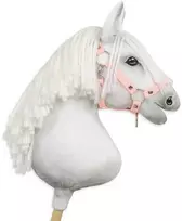 Super Hobby Horse Reguliuojamas kantaras hobi arkliukui, pudros rožinės spalvos