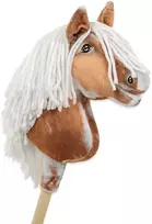 Hobby Horse lazdelinis arkliukas tobiano bay su balta karčiene Super Hobby Horse Premium