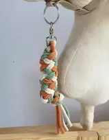 Super Hobby Horse Pavadėlis hobi arkliukui, dvigubas, šviesiai smėlinis/pistacijų/terakotos
