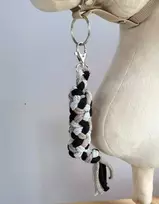 Super Hobby Horse Pavadėlis hobi arkliukui, dvigubas – pilkas/rudas/juodas