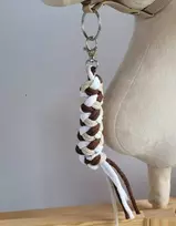 Super Hobby Horse Pavadėlis hobi arkliukui, dvigubas, šviesiai smėlio/rudas/baltas