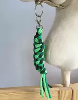 Super Hobby Horse Pavadėlis hobi arkliukui, dvigubas, šviesiai žalias / žalias / tamsiai žalias
