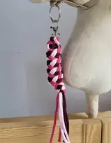 Super Hobby Horse Pavadėlis hobi arkliukui, dvigubas, rožinis/bordo