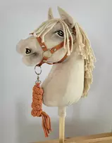 Super Hobby Horse hobby horse skirtas kantaras ir pavadėlis ginger spalvos