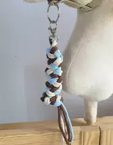 Super Hobby Horse Pavadėlis hobi arkliukui, dvigubas, mėlynas/šviesiai smėlinis/rudas