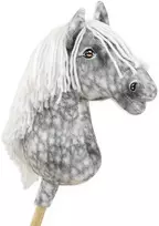 Super Hobby Horse Medinis hobio arkliukas pilkas su balta karčia